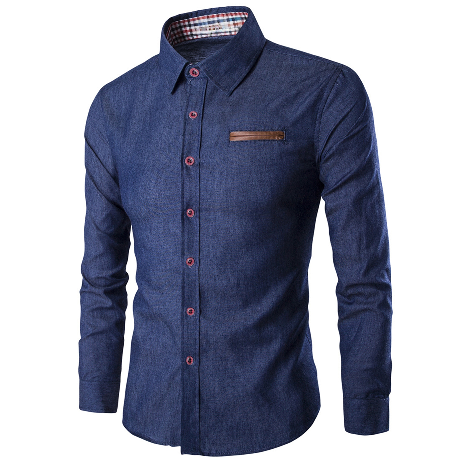 Mens Denim Shirts Long Sleeve  - огляд і ціна Men'S Fashion For 60 Year Old