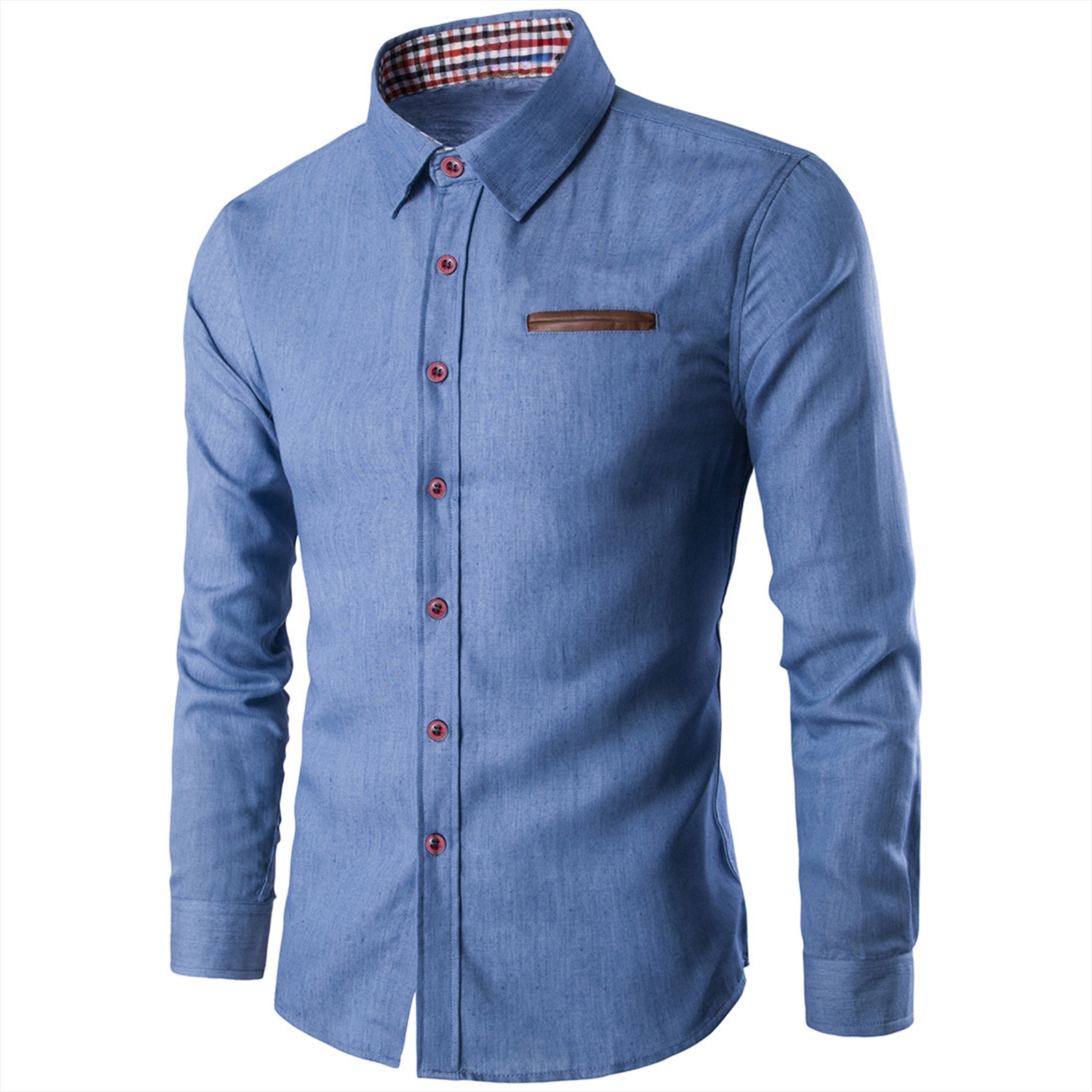 Mens Denim Shirts Long Sleeve  - огляд і ціна Men'S Fashion For 60 Year Old