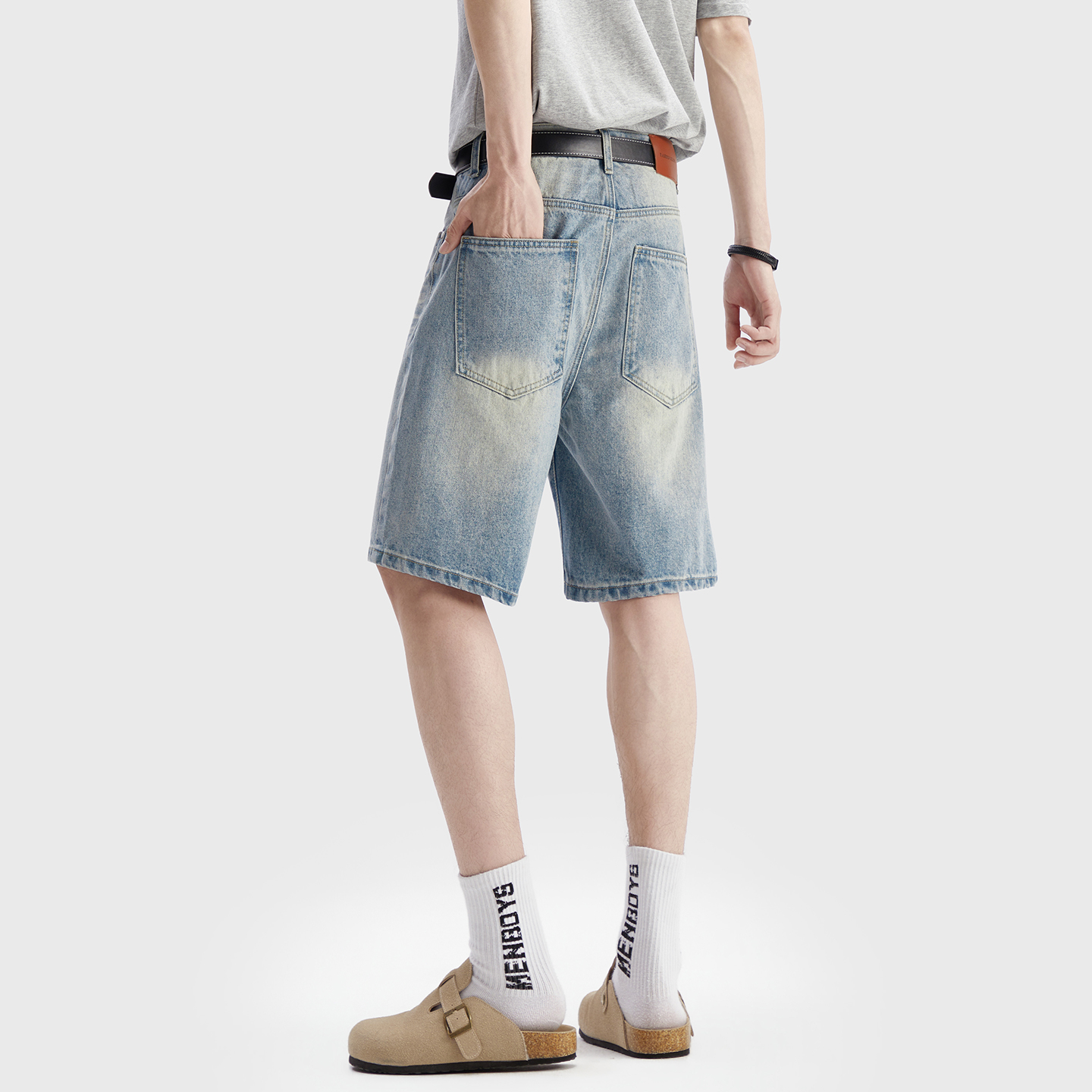 Vintage Washed Denim Shorts Me - огляд і ціна Men'S Fashion Jeans