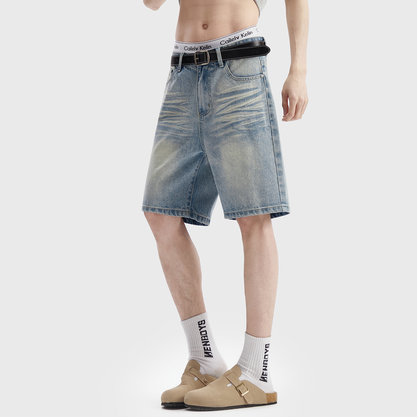Vintage Washed Denim Shorts Me - огляд і ціна Men'S Fashion Jeans