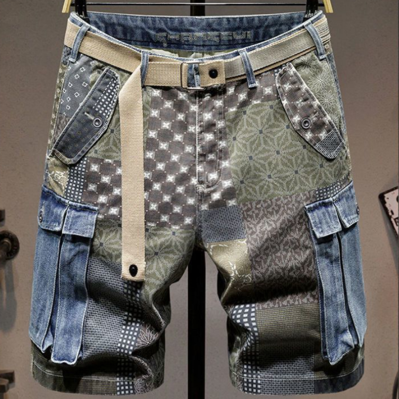 Graphic Man Denim Shorts Multi - огляд і ціна Men'S Fashion Jeans