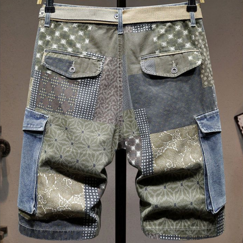Graphic Man Denim Shorts Multi - огляд і ціна Men'S Fashion Jeans