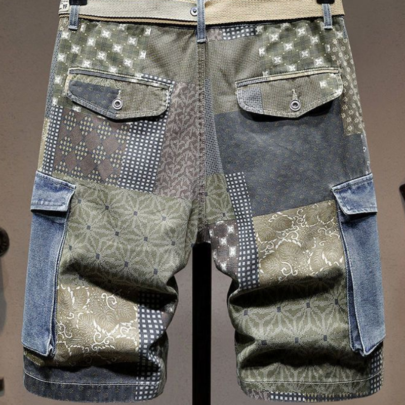 Graphic Man Denim Shorts Multi - огляд і ціна Men'S Fashion Jeans