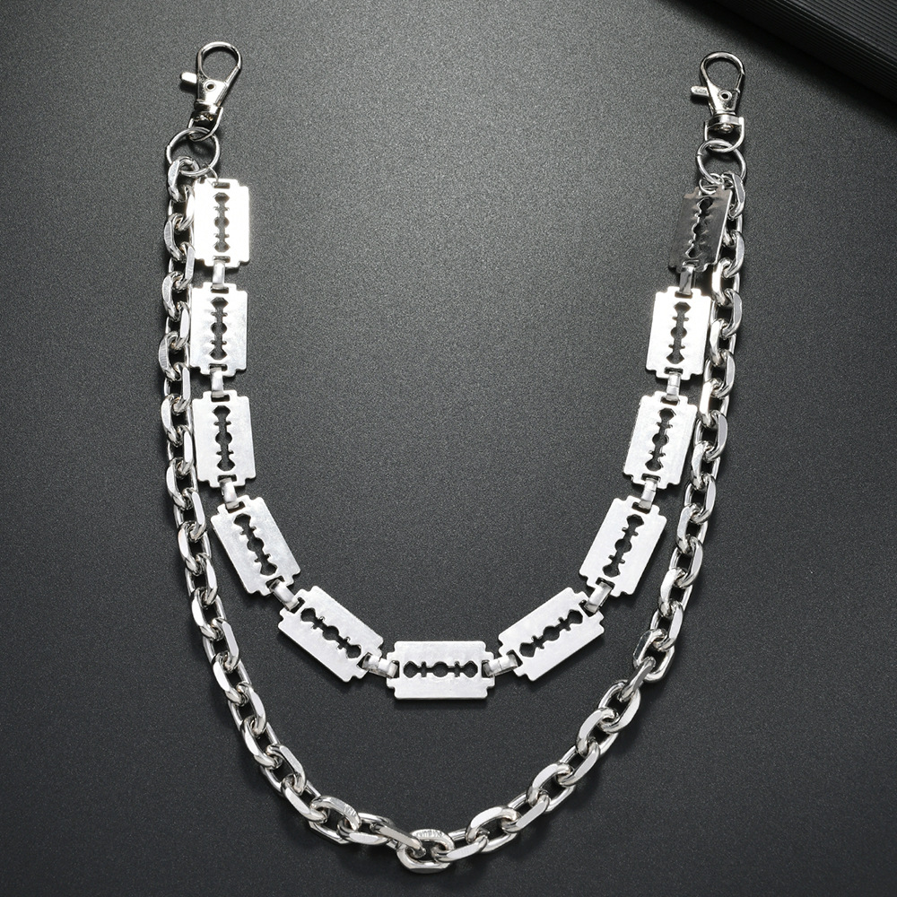 Punk Metal Chain Keychains for - огляд і ціна Men'S Fashion Jeans