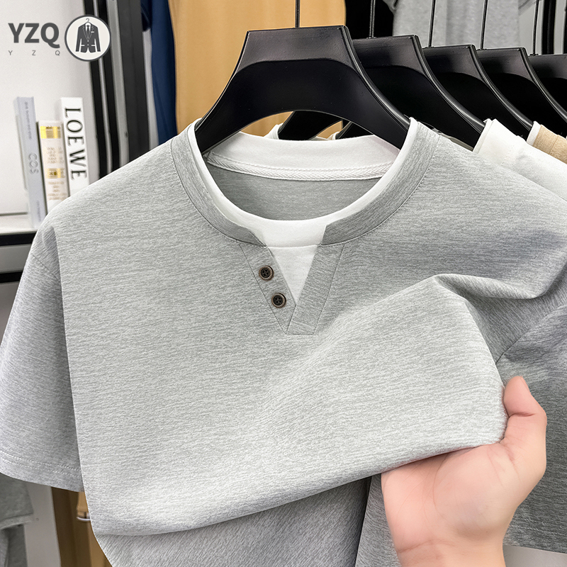 Mens Short Sleeve T Shirt Henl - огляд і ціна Men Fashion Upper