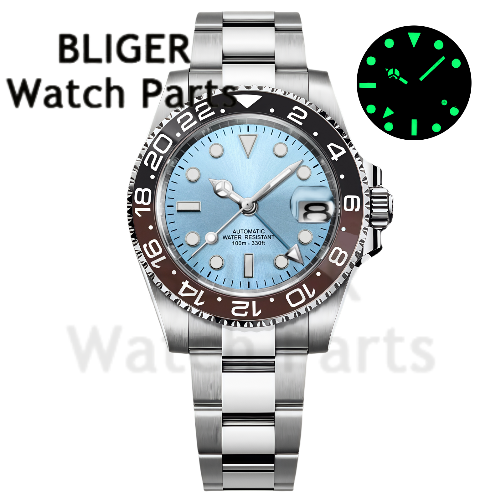Custom Fashion GMT 40mm Men NH - огляд і ціна Men'S Fashion Zone