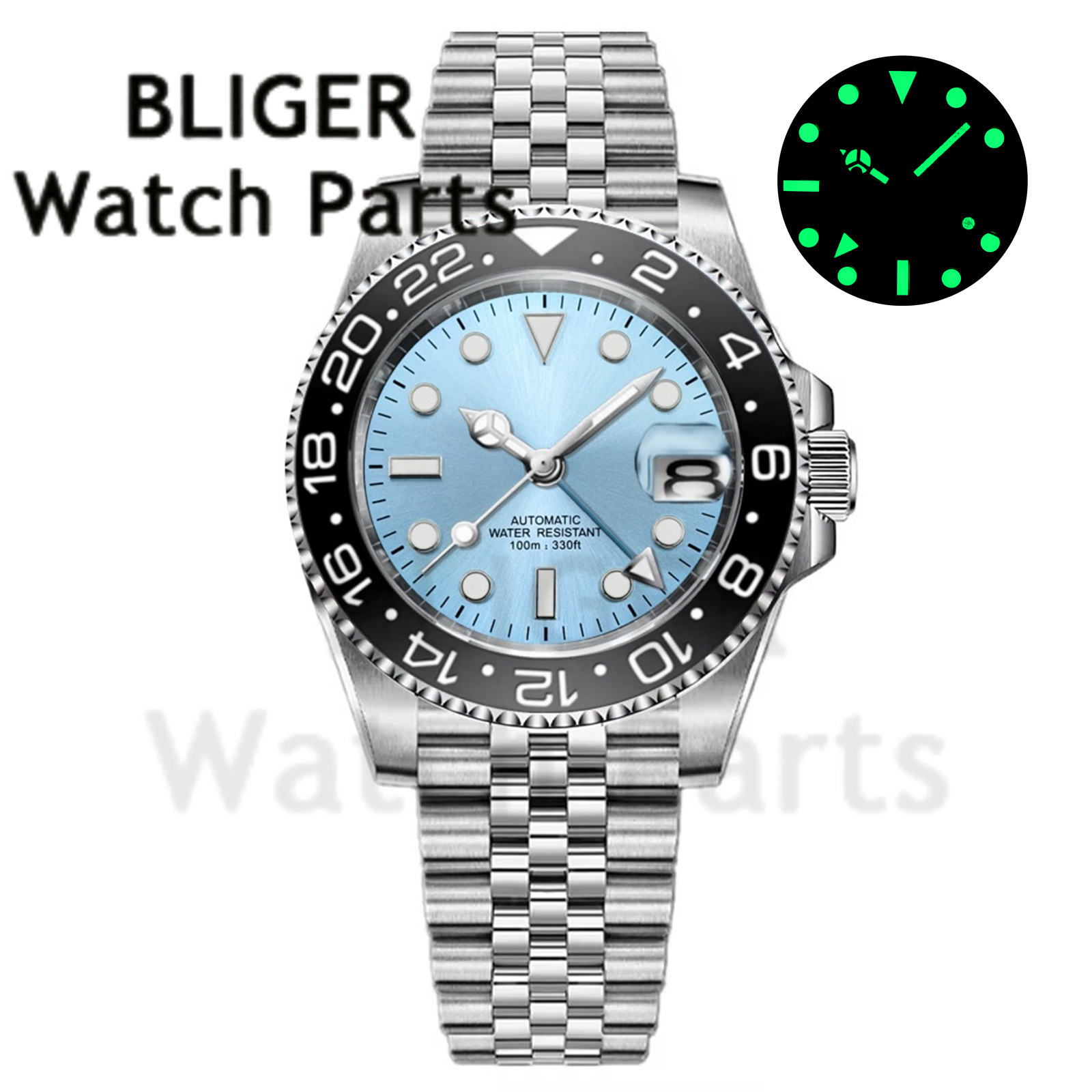 Custom Fashion GMT 40mm Men NH - огляд і ціна Men'S Fashion Zone