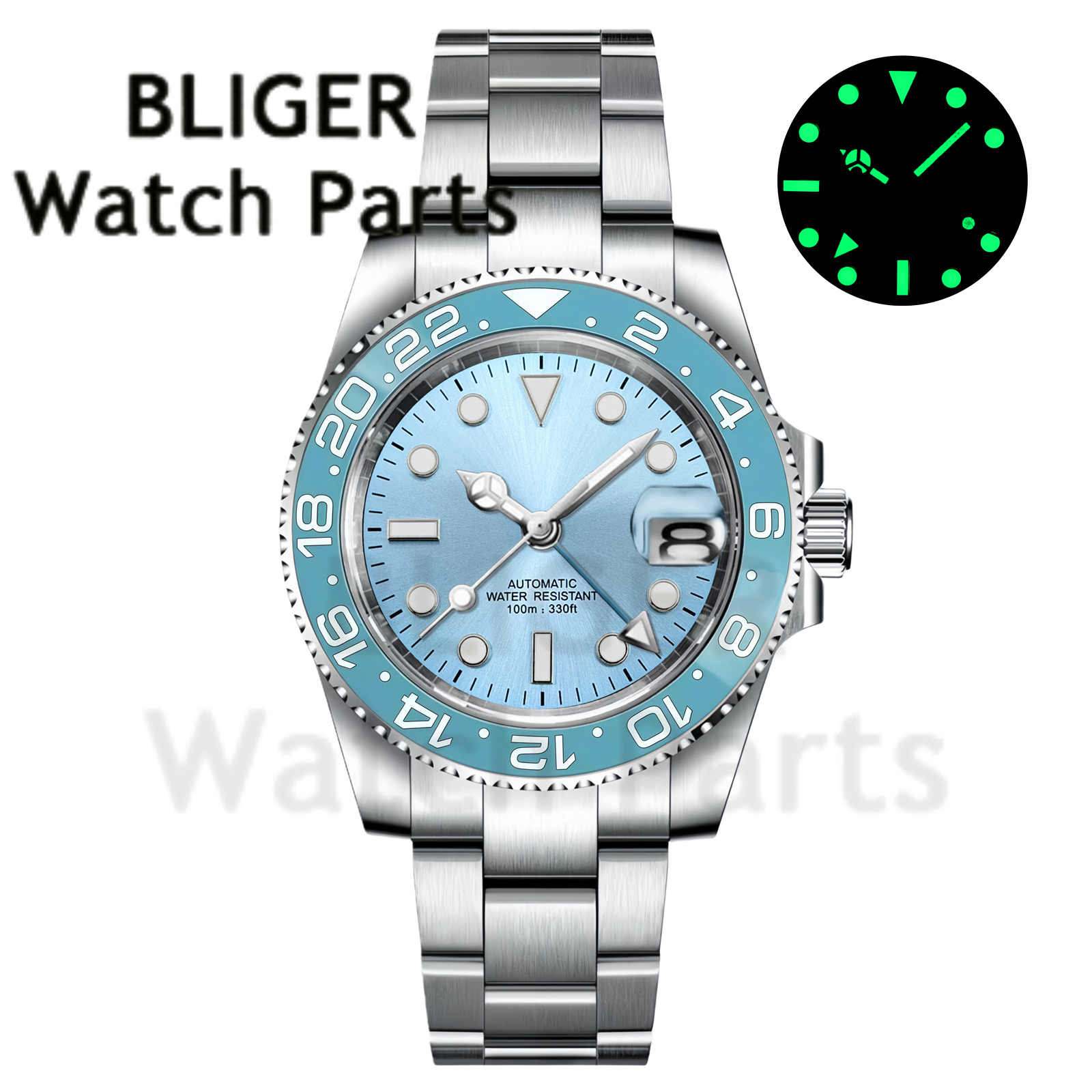 Custom Fashion GMT 40mm Men NH - огляд і ціна Men'S Fashion Zone