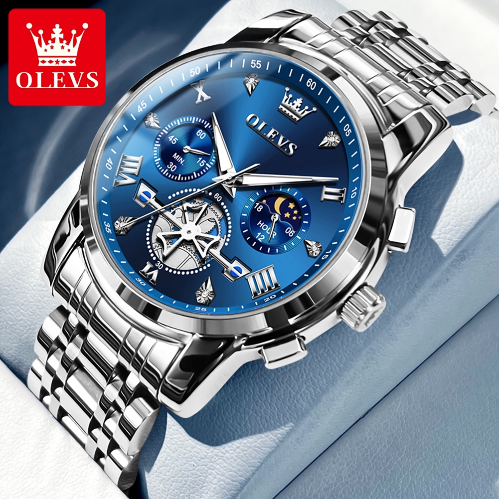 OLEVS 2856 Classic Quartz Watc - огляд і ціна Men'S Fashion Zone