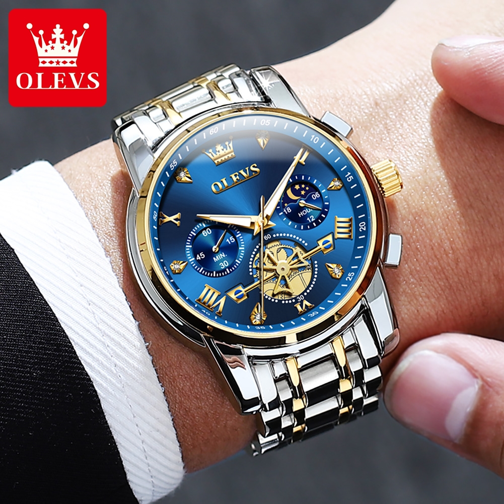OLEVS 2856 Classic Quartz Watc - огляд і ціна Men'S Fashion Zone
