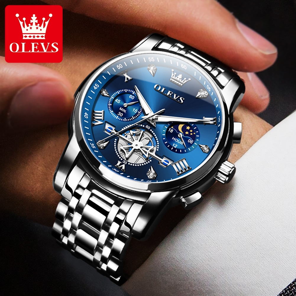 OLEVS 2856 Classic Quartz Watc - огляд і ціна Men'S Fashion Zone